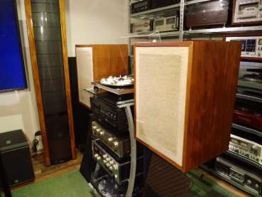 Preview: Hans Deutsch  Amadeus handgefertigt 1972 Echtholz  Horn HiFi-Rarität